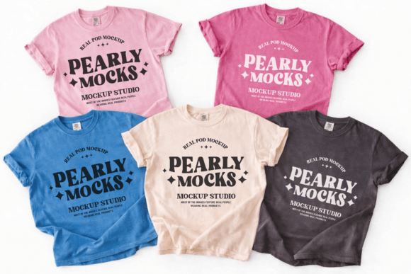 Download Comfort Colors 1717 Group T-shirt Mockup - Premium Bundle