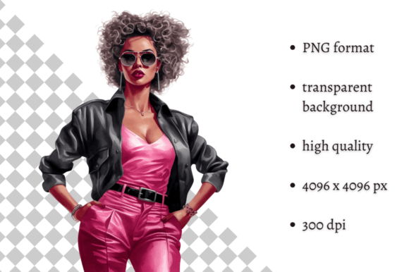 Download Fashion Lady Boss in Pink PNG Clipart - Ink Collection
